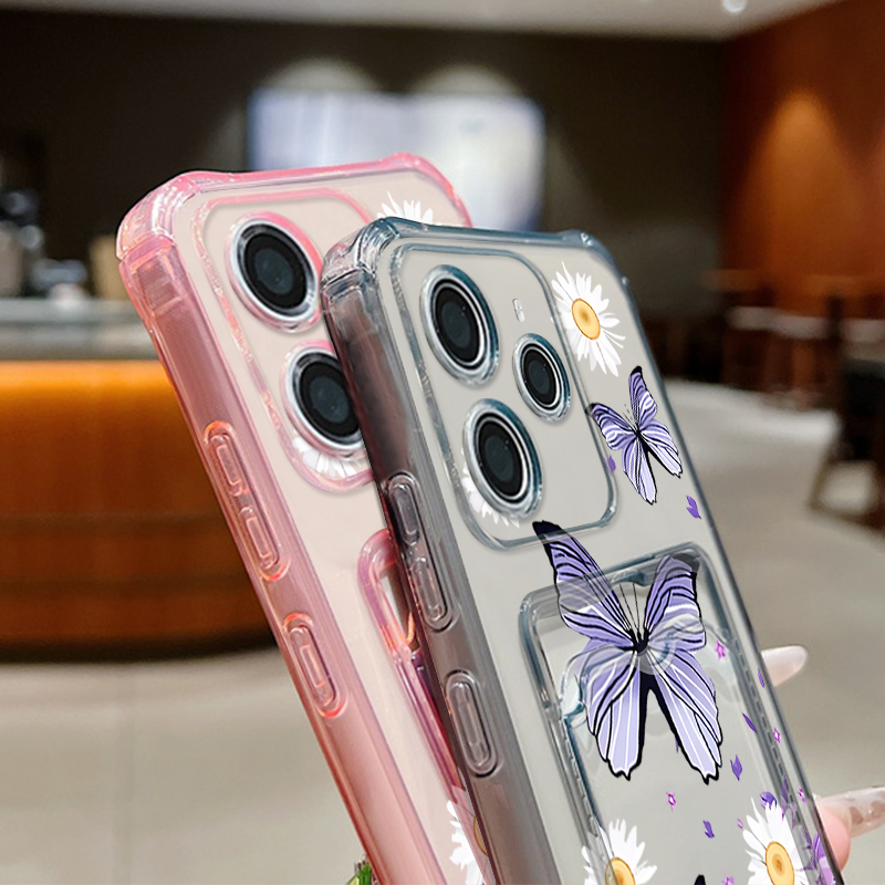 Card Slot Soft TPU Case For Xi - Xiaomi Redmi Note 14 ulasan dan harga