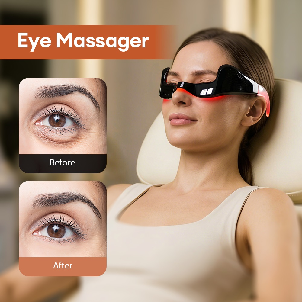 Electric Eye Massager Red Ligh - Light Therapy Glasses ulasan dan harga