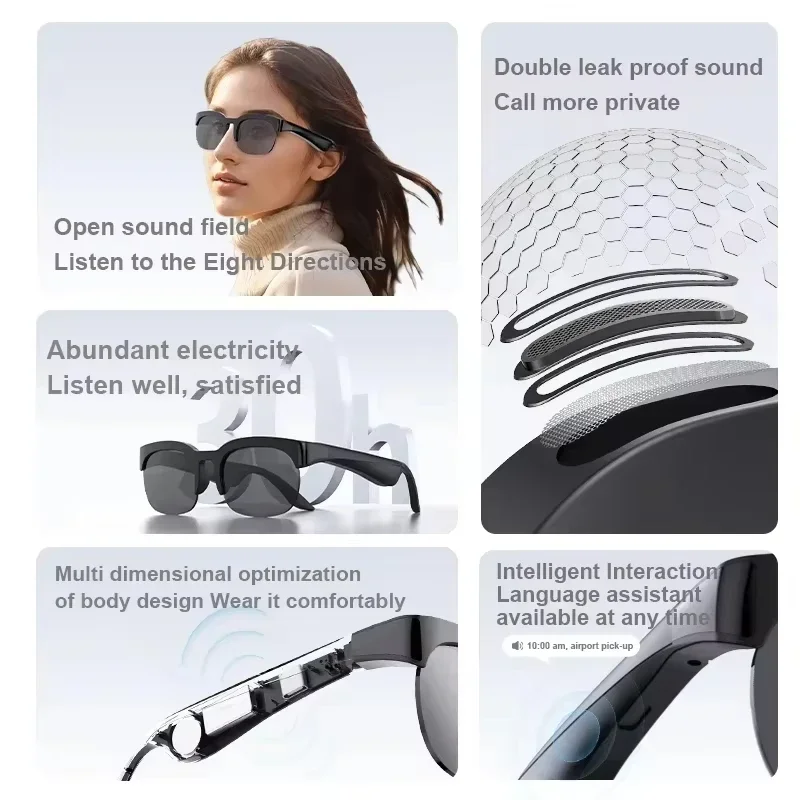 Lenovo 2026 New Wireless Bluet - Smart Glasses Lens ulasan dan harga